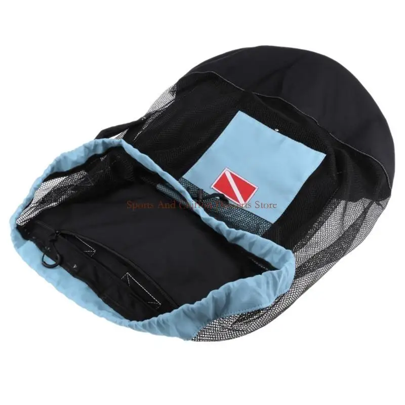 

Diving Bag Diving Bag Holds Mask Fins Snorkel Large Capacity Mesh Backpack Drawstring Bag for Snorkeling Equipment K1YF