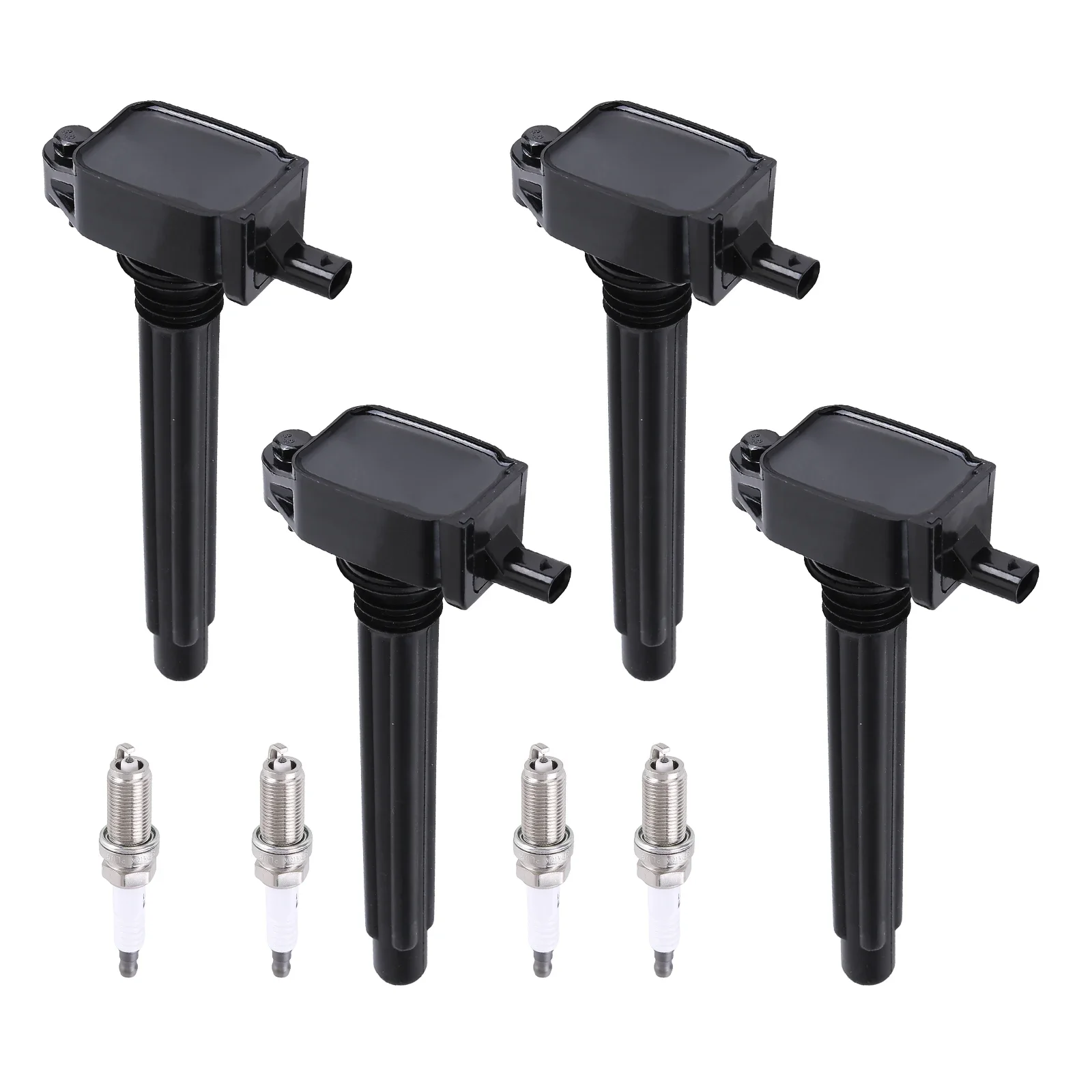 

Подходит для Jeep Cherokee Chrysler Dodge 2.4L L4, 4 катушки зажигания + 4 свечи зажигания UF754