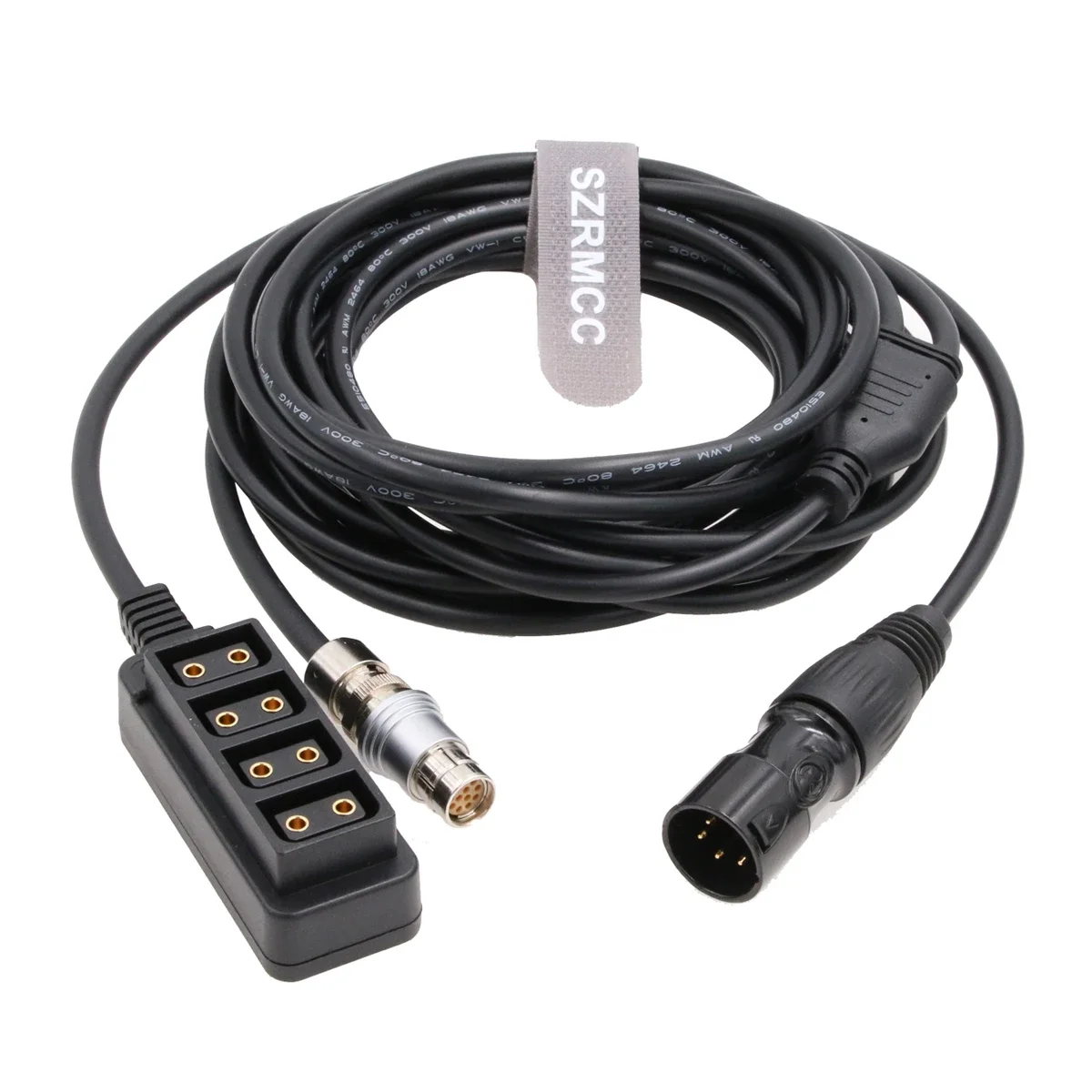 

XLR 4 Pin Male to Fischer 12 Pin Female 4 Port P-tap Female Hub Splitter Cable for Phantom VEO V640S V641S V642S High Speed