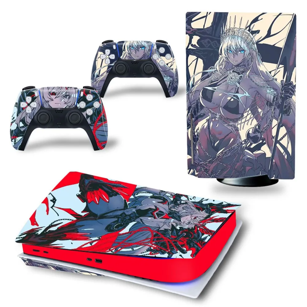 

Full Set Skins for Ps5 Control Compatible with Console Controller Ps5 Skins Disc Version, Vinyl Ps5 Stickers Disc Edition