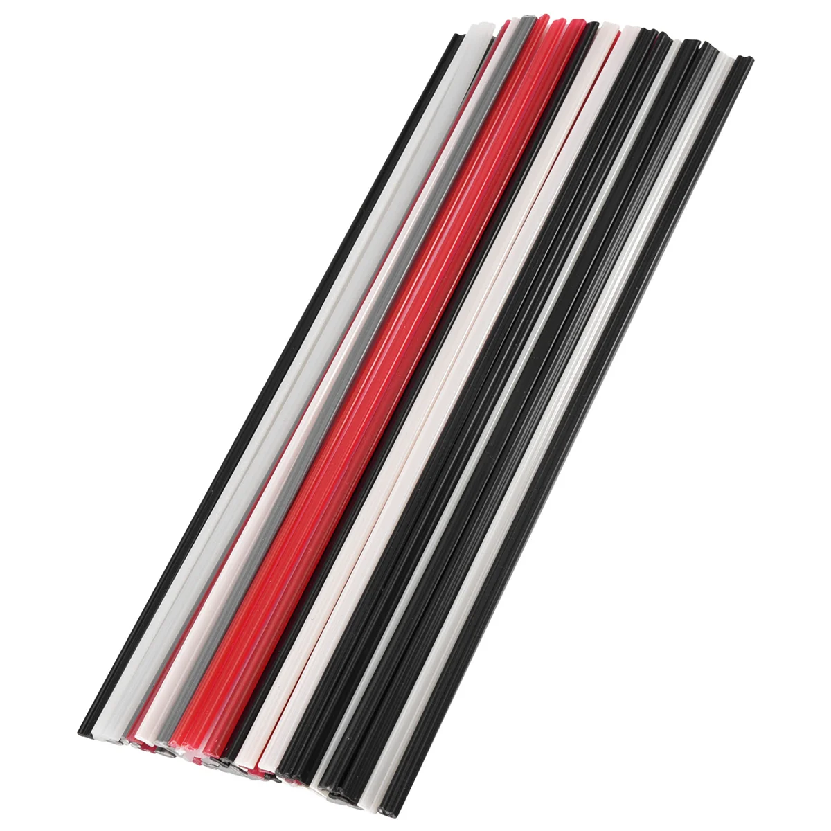 50PCS Plastic Welding Rods - PP/PVC/PE Plastic Welder Rods for Hot Air Tools 10 Inch (Each Color 10PCS)