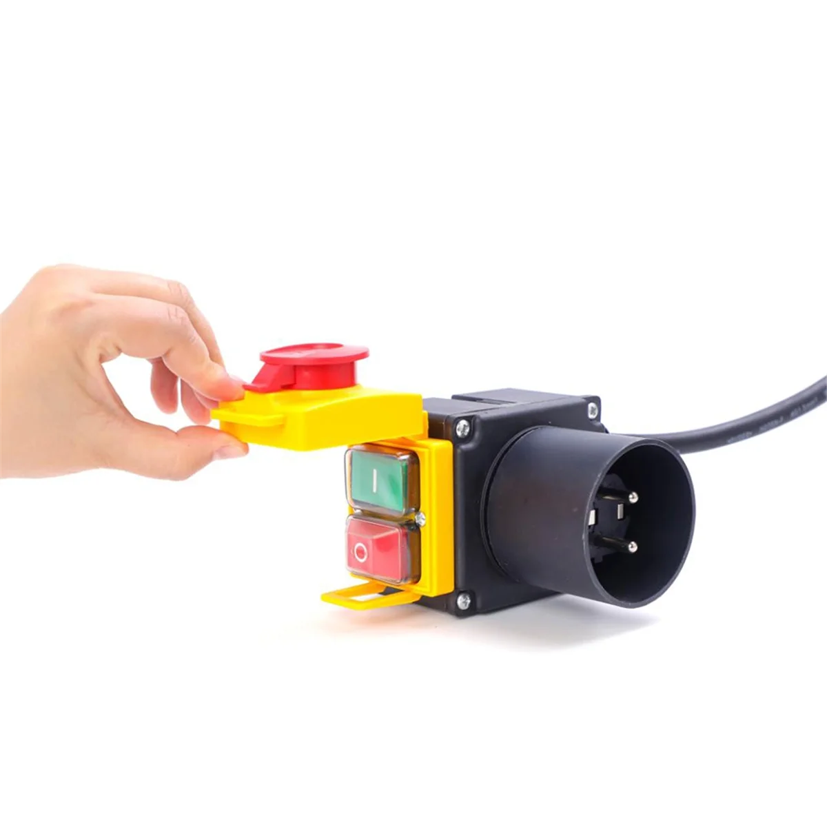 KOA7-máquina de corte de troncos, interruptor de botón pulsador solenoide, 250V, 16A