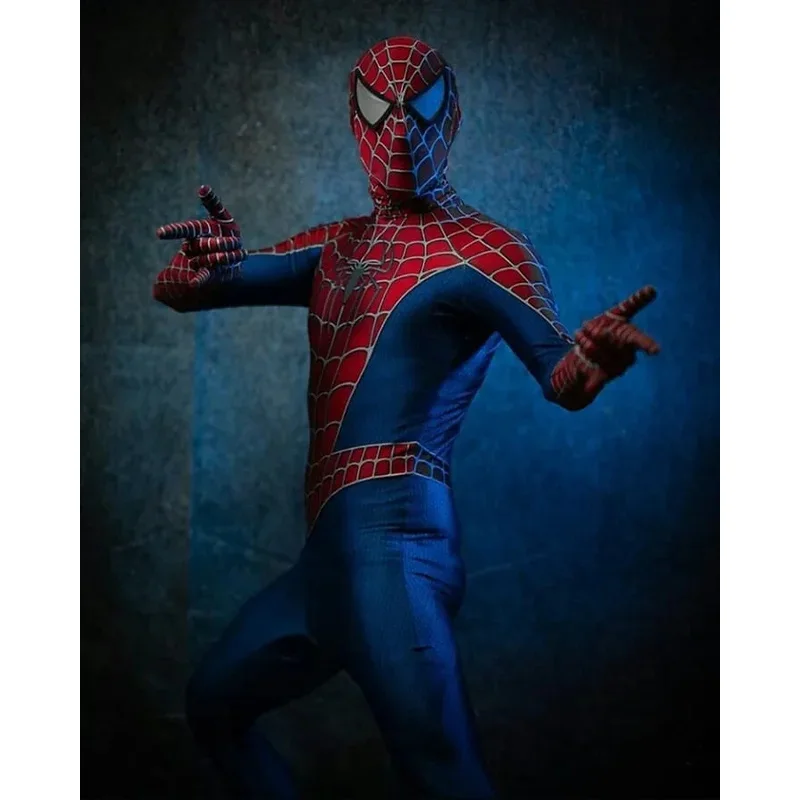 Halloween Classic Raimi Spiderman cosplay Costume 3D Printed Kids Adult Zentai Suit Spiderhero Bodysuit