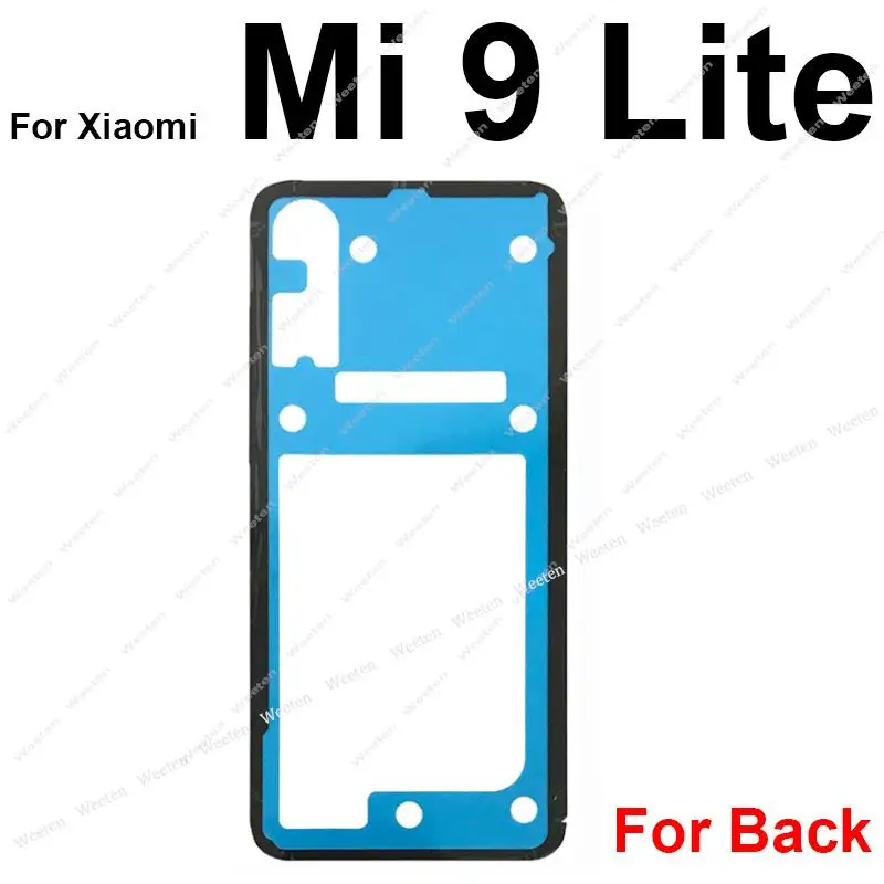 Back Battery Cover Adhesive Sticker For Xiaomi Mi 6 8 9 Lite explorer Mi 9SE 9T CC9E Note 10 Pro Lite Back Housing Adhesive Tape