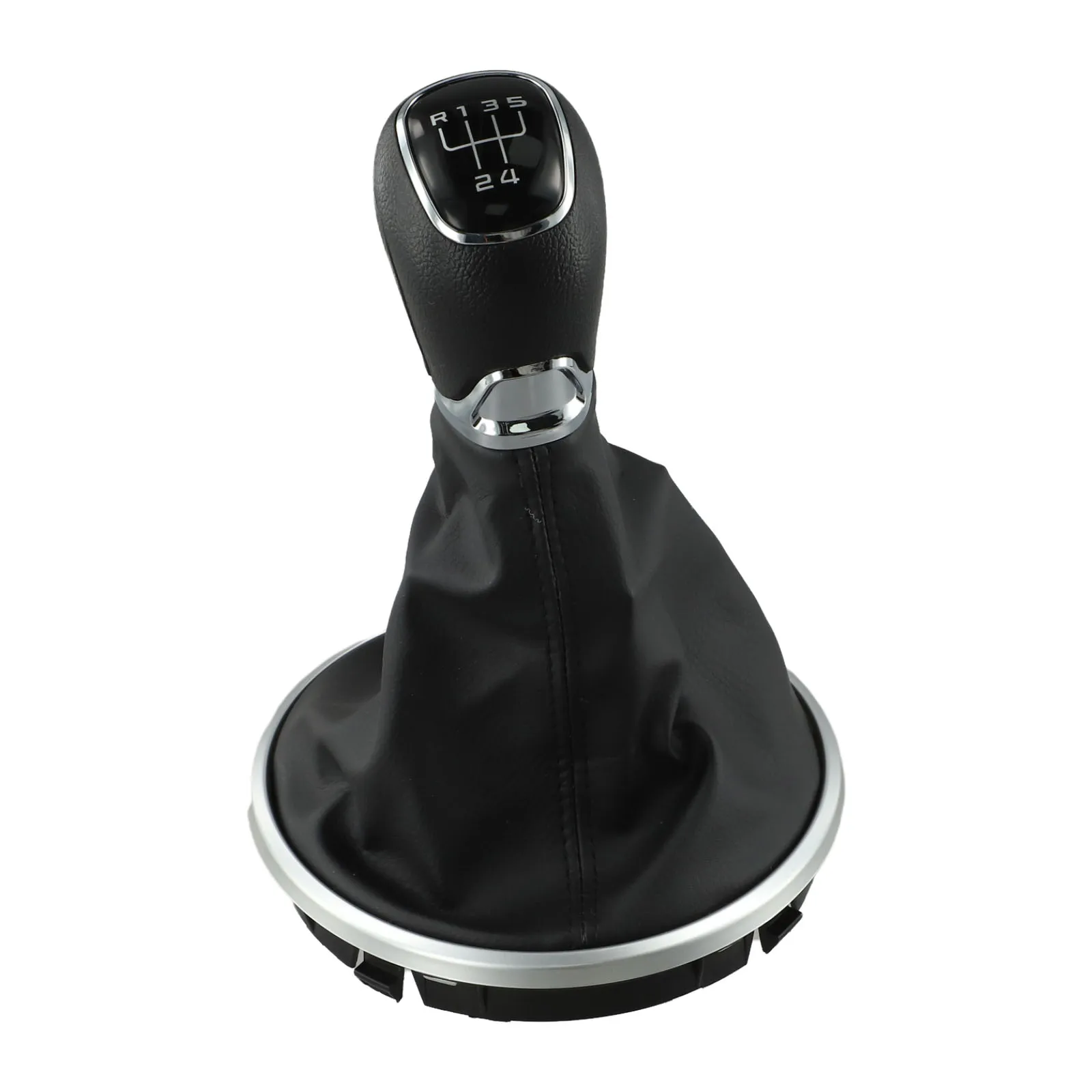 ABS Plastic and Leather Gear Shift Knob Gaiter Frame for Skoda For Fabia II MK2 2007 2014 Precision Manual 5 Speed Design