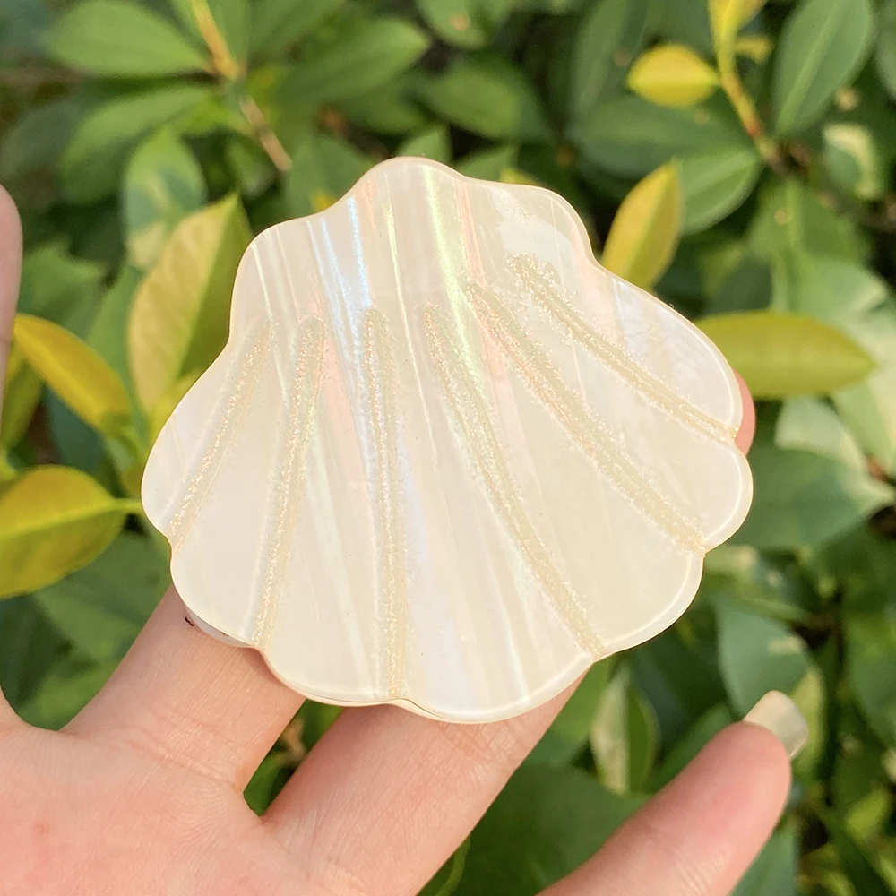 Nowy kolorowy kształt muszli akrylowa spinka do włosów pazur dla kobiet dziewczynki osobowość geometryczna wsuwka krab zacisk akcesoria do włosów narzędzie