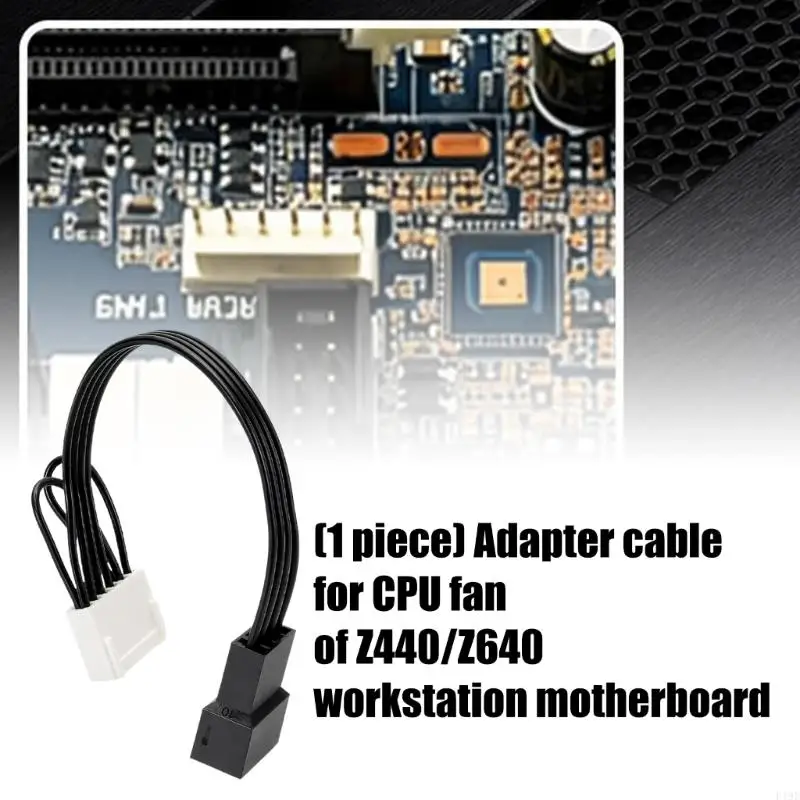 Replacement 6Pin to 4Pin CPU Fan Adapters Cable for Z440 Z640 Server Motherboards PVC Material F19E