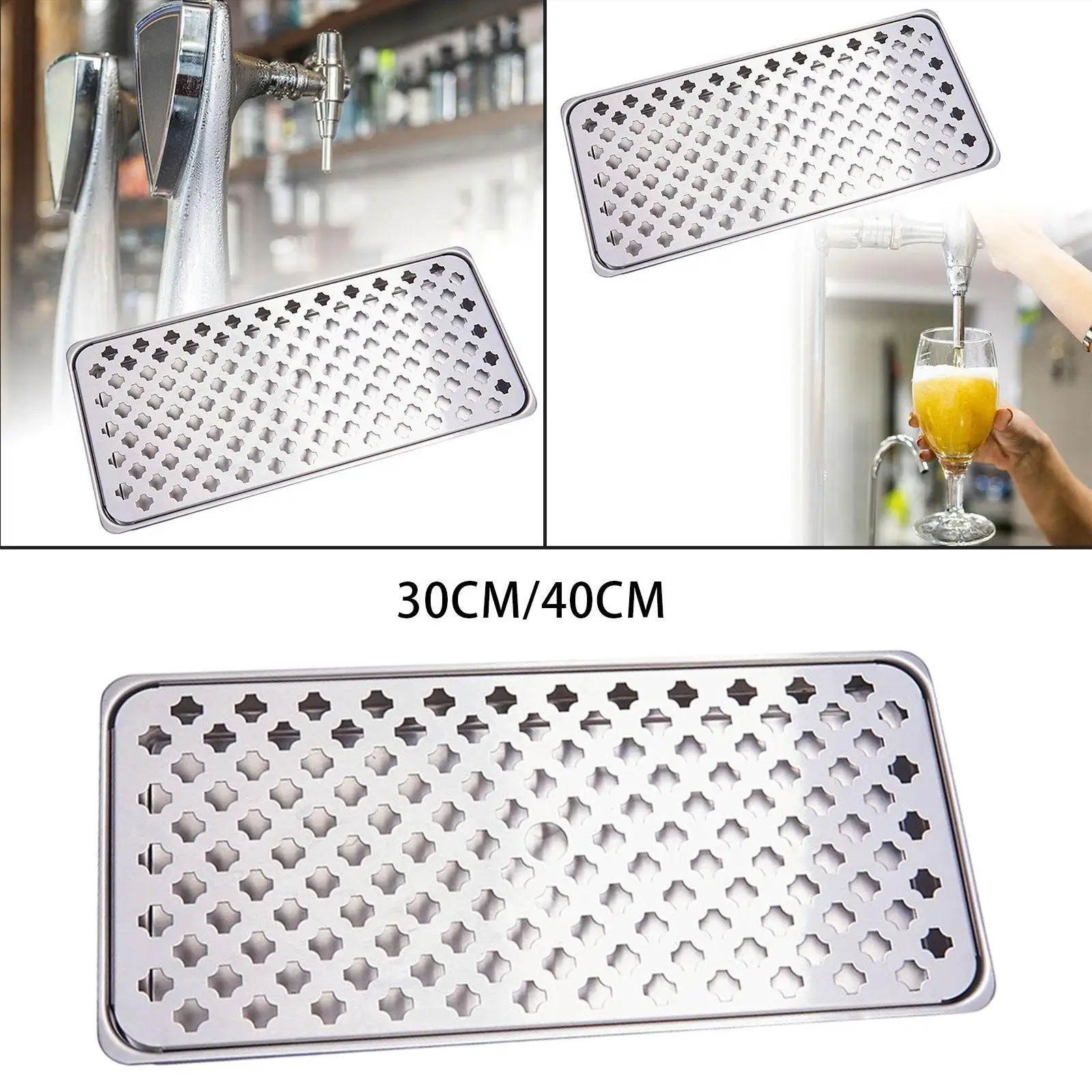 Beer Drip Tray,Kegerator Drip Tray,Beverage Bar Accessory,Highly Polished Surface for Teahouse,Restaurant,Coffee Shop,Office