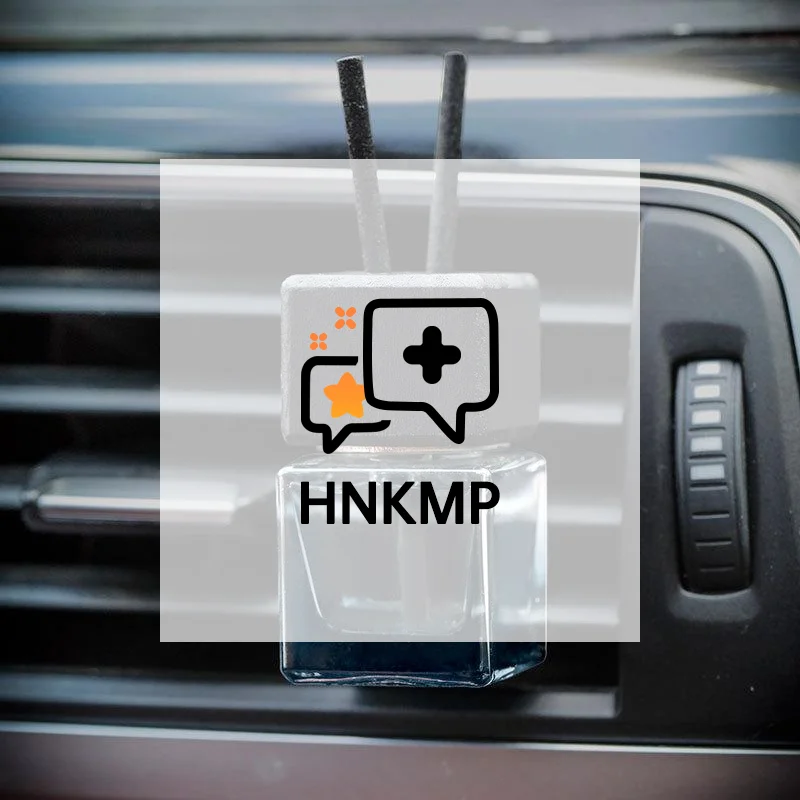 1 Piece Car Decoration Square Car Hanging Glass Bottle Air Freshener Empty Bottle Aromatherapy Ornament Pendant Diffuser