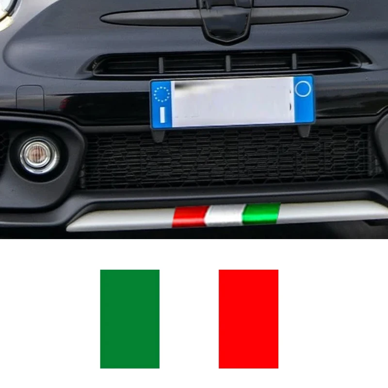 1 pieza de Adhesivo de Vinilo para Carrocería con los Colores de la Bandera Italiana para Fiat 500 Abarth 595 695 Lancia Alfa Romeo 147 156 Giulietta 159 Mito Giulia