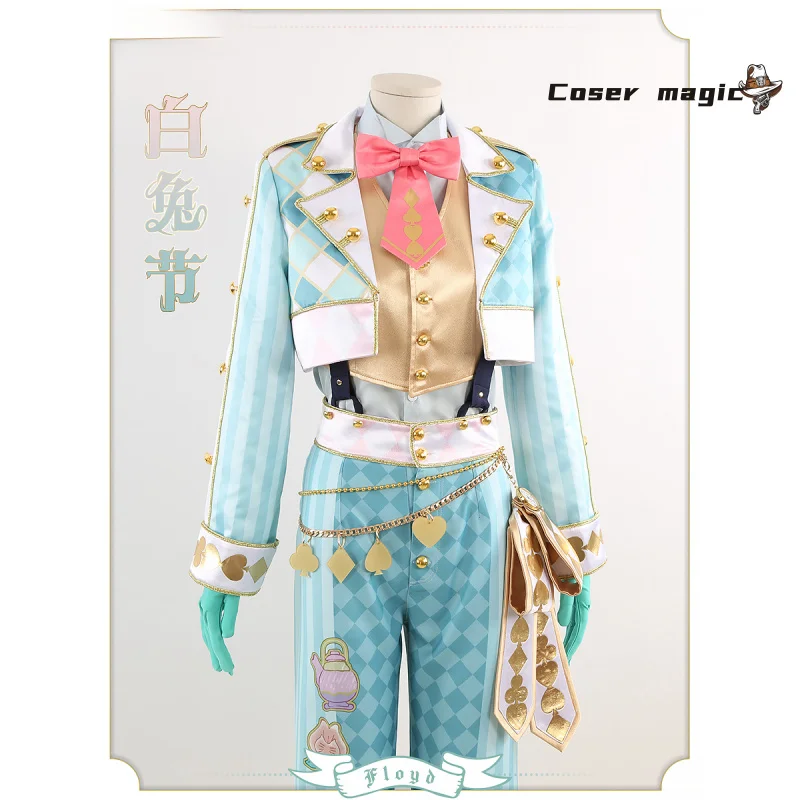 Twisted-Wonderland Conejo de la Luna Floyd Cosplay disfraz uniforme Halloween carnaval fiesta Navidad juego ropa de rol