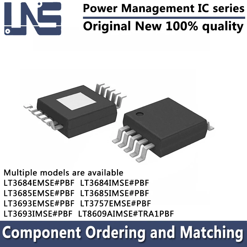 1PCS LT3684EMSE#PBF LT3684IMSE#PBF LT3685EMSE#PBF LT3685IMSE#PBF LT3693EMSE#PBF LT8609AIMSE#TRA1PBF MSOP-10 Power Management IC