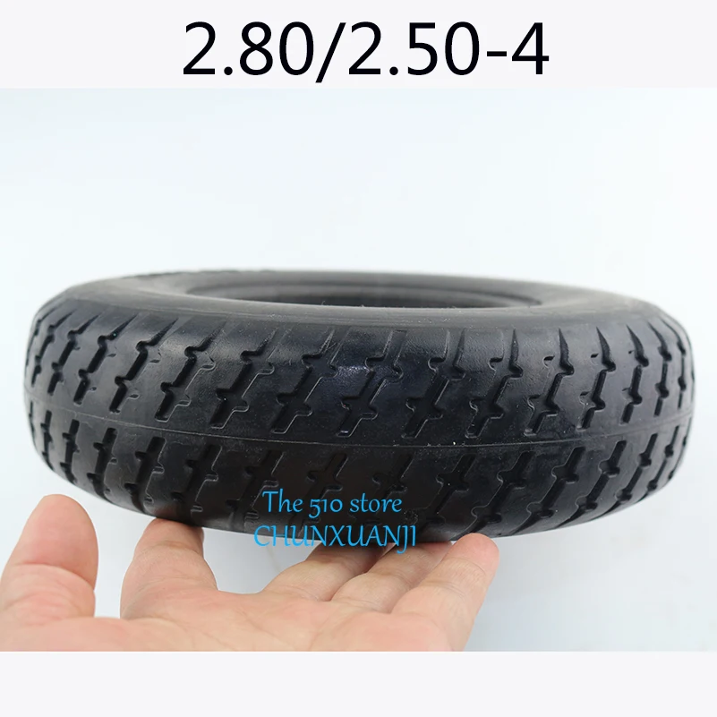 9 Inch Tire 2.80/2.50-4 Electric Scooter Trolley Trailer Solid Tyre Without Inner Tube Tyre and Wheelchair Solid Tire