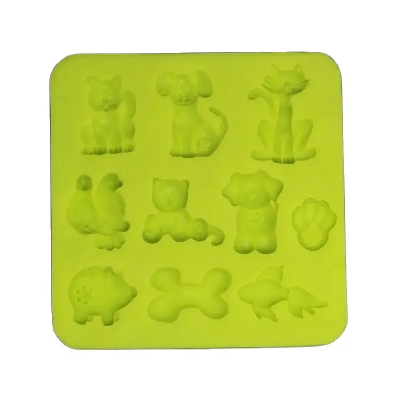 

Free Shipping Silicone Animals Pattern Baking Fondant Mold HB0637