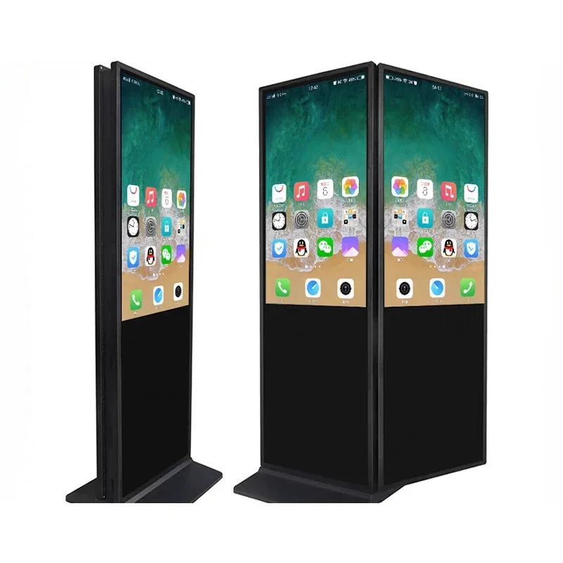 

Dual-Sided Vertical Advertising Kiosk Indoor Floor-Standing Interactive Display Screen 65Inch