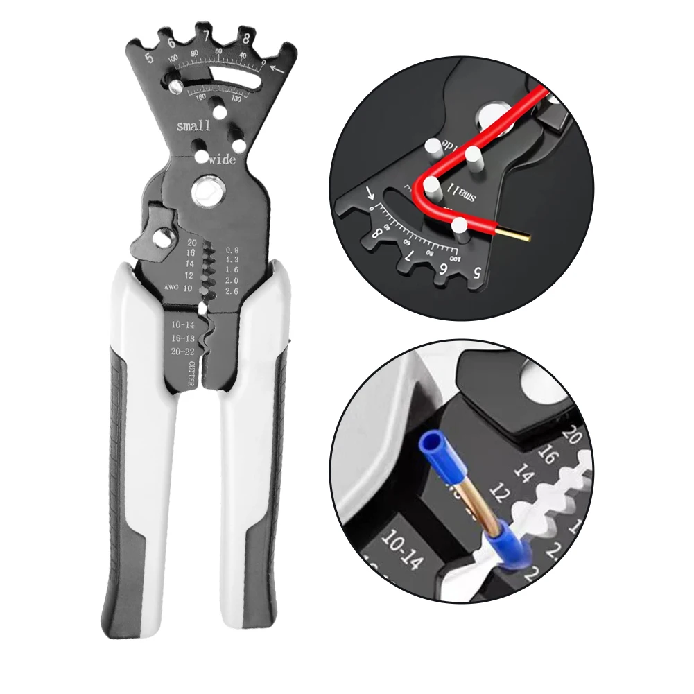 

Высококачественные стальные плоскогубцы для зачистки проводов и обжима, инструмент для зачистки проводов, эргономичная рукоятка, сталь 65МН, термообработанные кромки