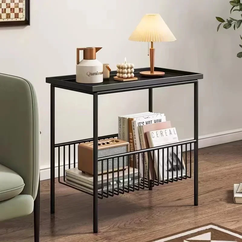 Simple sofa side few wrought iron living room corner few small apartment minimalist coffee table crevice side table