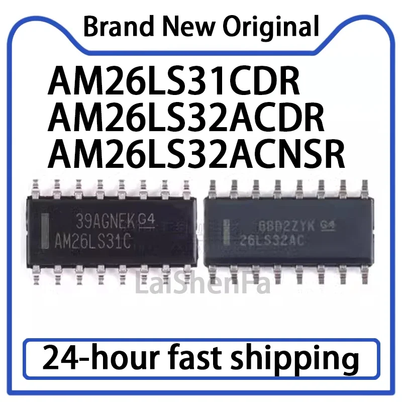 10 Uds nuevo Original AM26LS32ACDR 26LS32AC AM26LS31CDR AM26LS31C AM26LS32ACNSR 26LS32A SOP16 Chip controlador IC en Stock