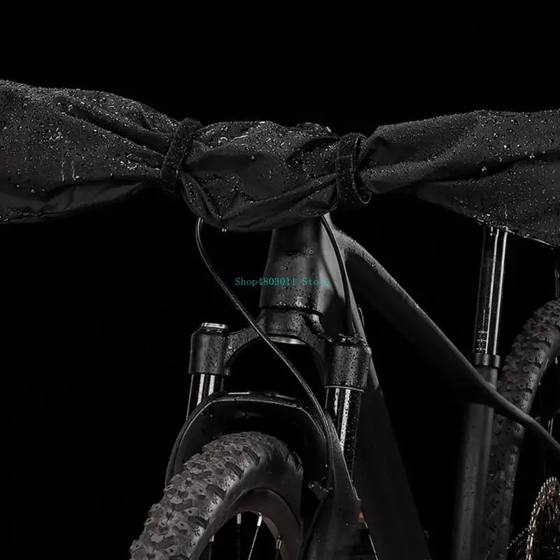 

T3LD Bike Handlebar Protective Cover Handle Bar Rain Cover Easy to Attach and Fold