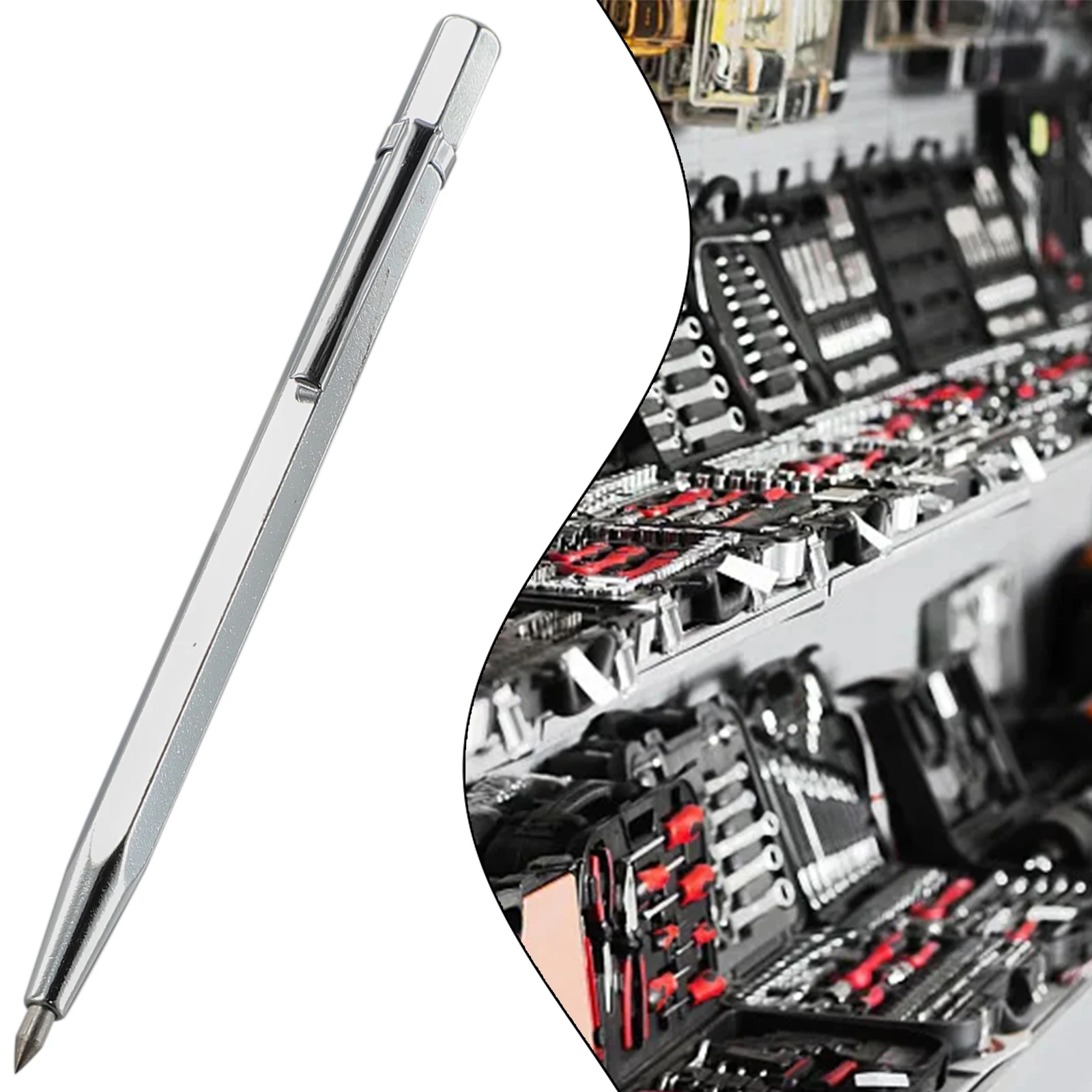 1PC diament Metal grawerowanie długopis węglika wolframu Scribing Pen wskazówka stal Scriber Scribe Mark Marker do szkła metalu rzeźbione w drewnie