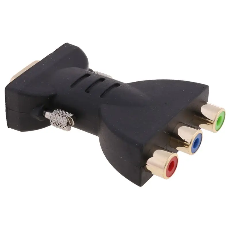 Professional VGA to 3RCA Cables Wire Connector Component Video Connector Drop Shipping