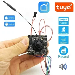 Tuya smart 1080p wifi ip kamera modul diy verdeckte videokamera drahtlose mini unsichtbare sicherheit 2-wege audio überwachung tf karte