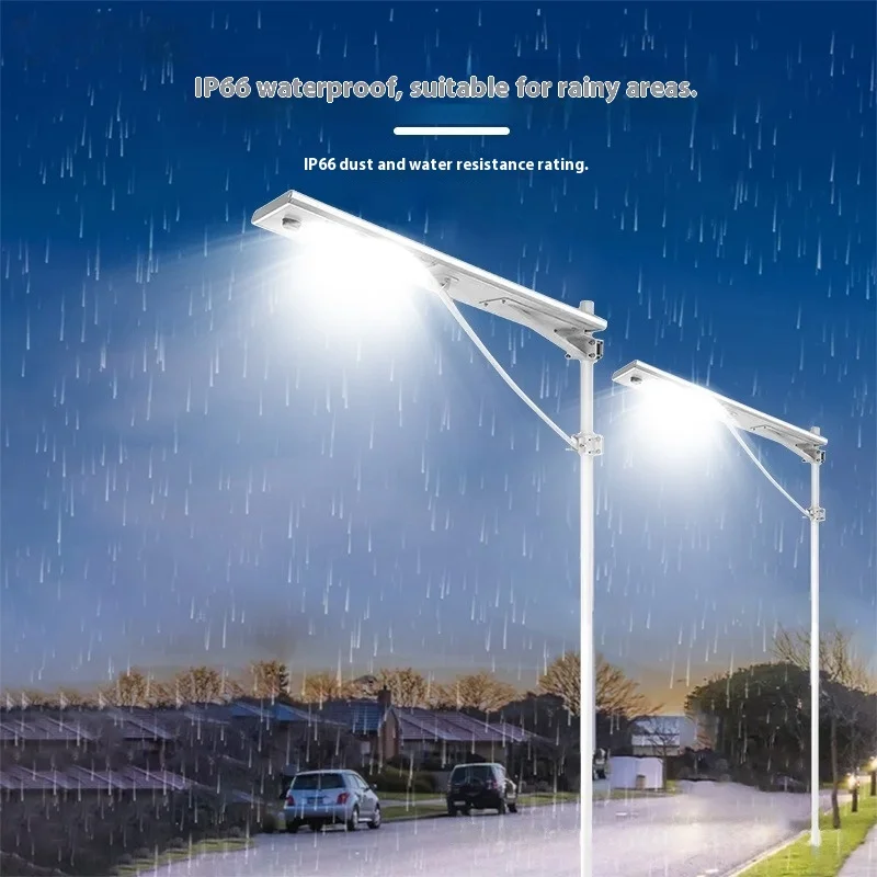 Lumière solaire extérieure intégrée lampadaire solaire LED PWM lumière contrôlée Induction 40-200W panneau solaire photovoltaïque charge