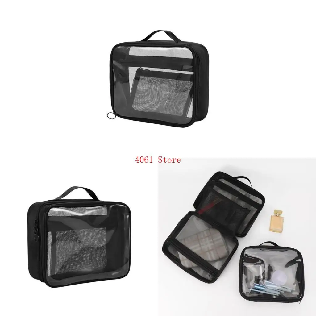 

Cosmetic Bag Cosmetic Bag Waterproof Transparent Makeup Bag for Travel Office