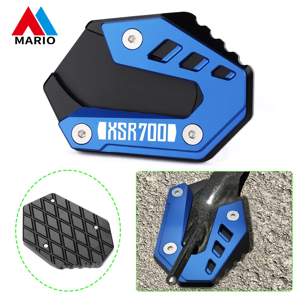 

Motorcycle Kickstand Side Stand Extension Enlarger Pad For YAMAHA XSR700 XSR 700 xsr700 2016 2017 2018 2019 2020 2021 2022 2023