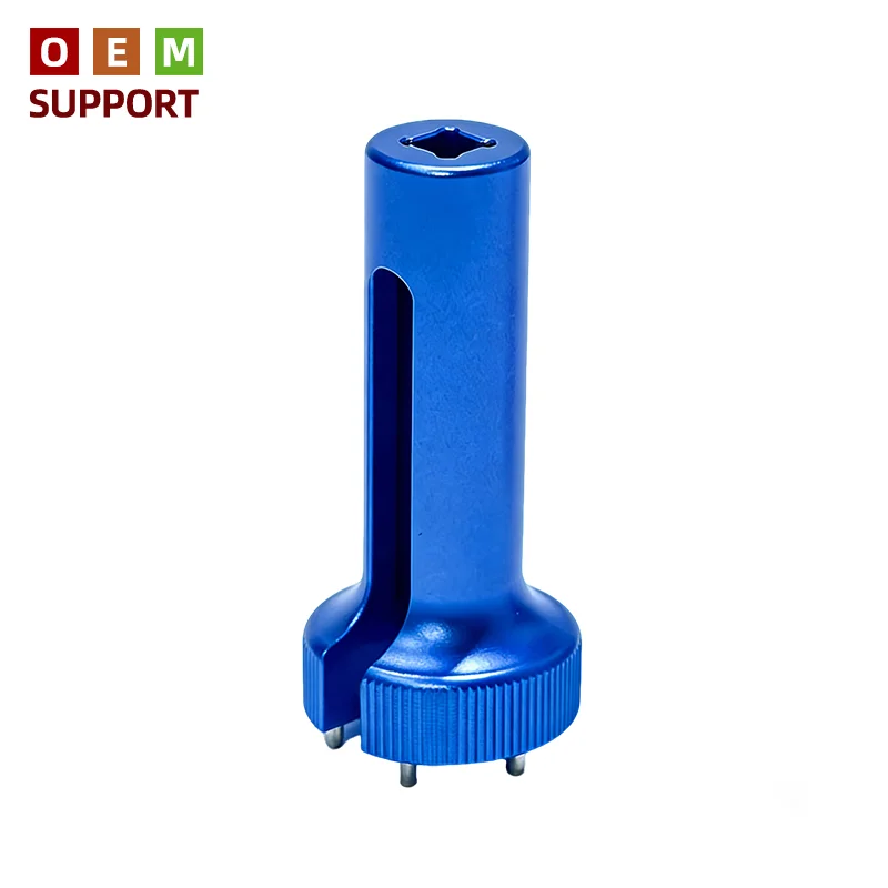 Olinss TTX Aluminum Alloy CNC Rear Shock Absorber Repair Motorcycle Tool Model KM-MU1028 for Motor Compartment Disassembly
