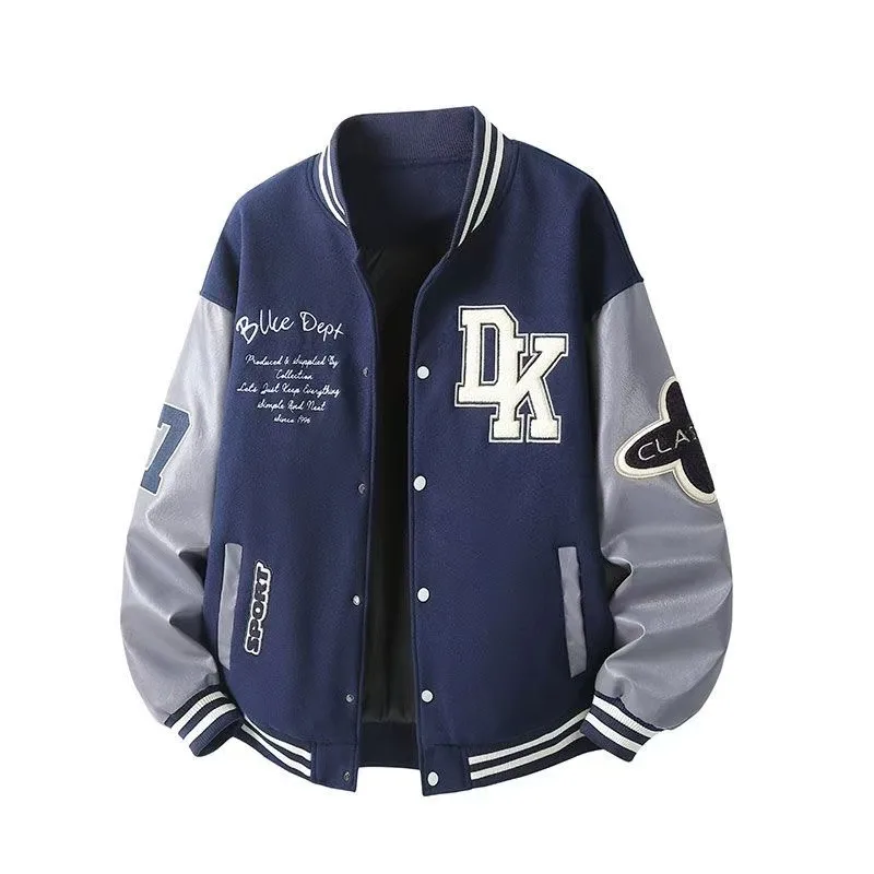 Fall Men's Hot Jacket Coat High-Quality American Baseball Jacket 3D Graphic Embroidered Zipper Jacket Top 2025 New