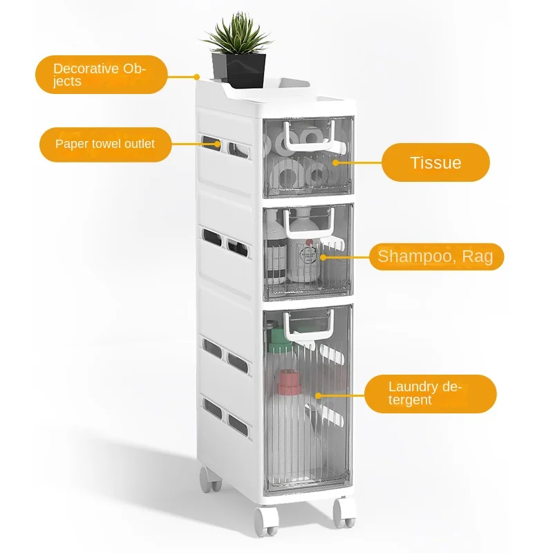 Toilet Rack Floor-to-ceiling Toilet Side Cabinet Side Cabinet Toilet Toilet Cabinet Storage Storage Crevice Artifact Bathroom