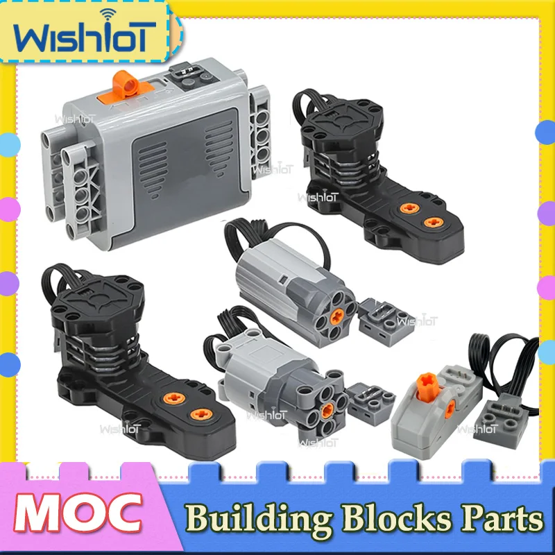 

High-tech Building Blocks Parts 5292 Motor Power Functions Set M/L Motor With AA Battery Box Modified Assembled Toys MOC Bricks