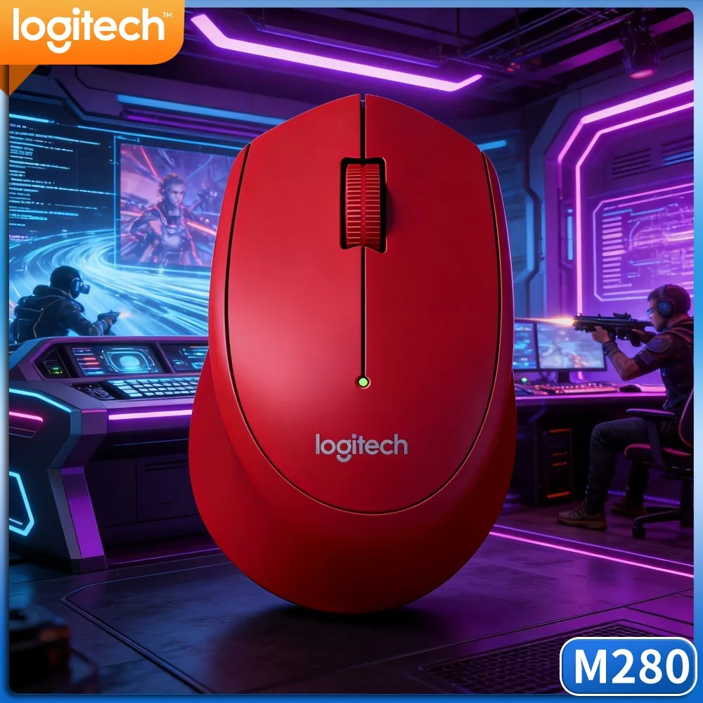 Logitech M280 Wireless 2.4G Mouse Consistent Signal Small Light Tough Mice For Pc Notebook Office Study Everyday Task