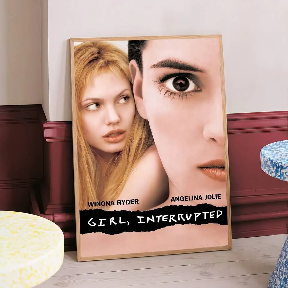 فتاة، ملصق ورق أبيض للفيلم المتقطع عالي الدقة، ملصق جداري عالي الجودة، لوحة فنية لتزيين جدران غرفة الدراسة #5