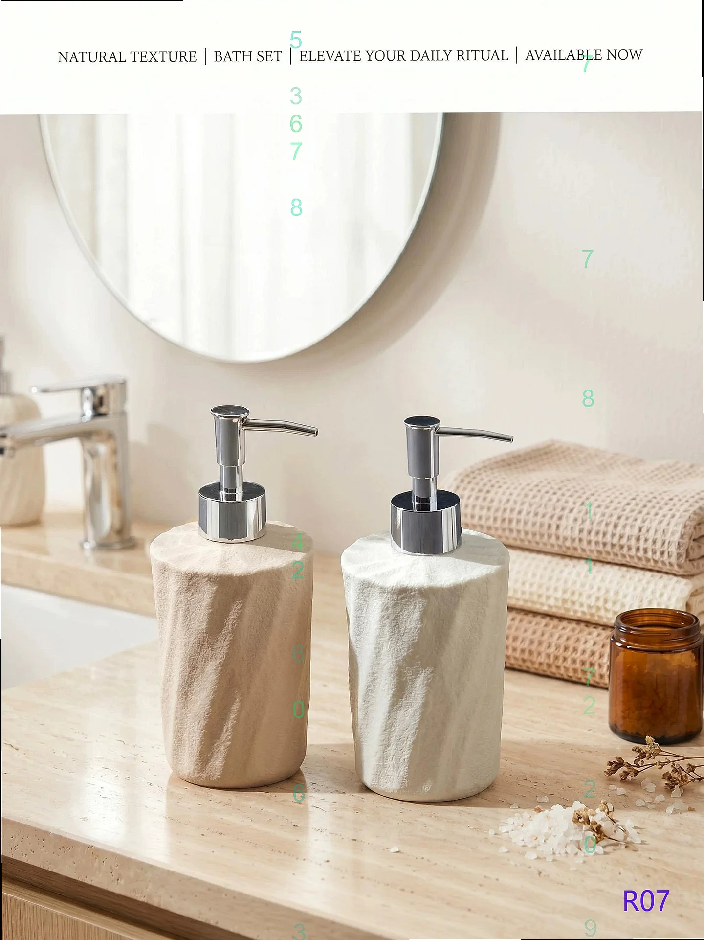 Luxury Foam Hand Soap Dispenser Pump Bottle for Shampoo Shower Gel Refillable