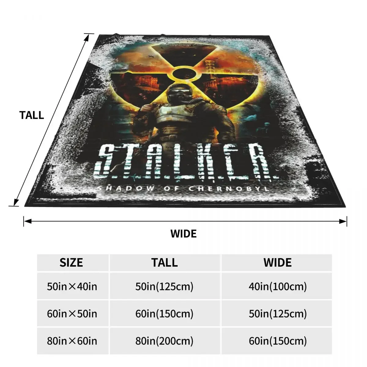 Stalker Shadow Of Chernobyl Flannel Throw Blankets Blankets for Bed Bedroom Warm Quilt