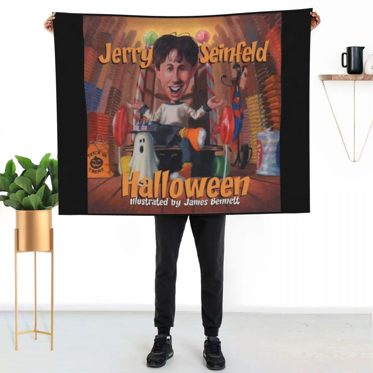 Jerry Seinfeld Halloween Kindle Edition Throw Blanket wednesday Bed covers for winter anime funny gift Blankets