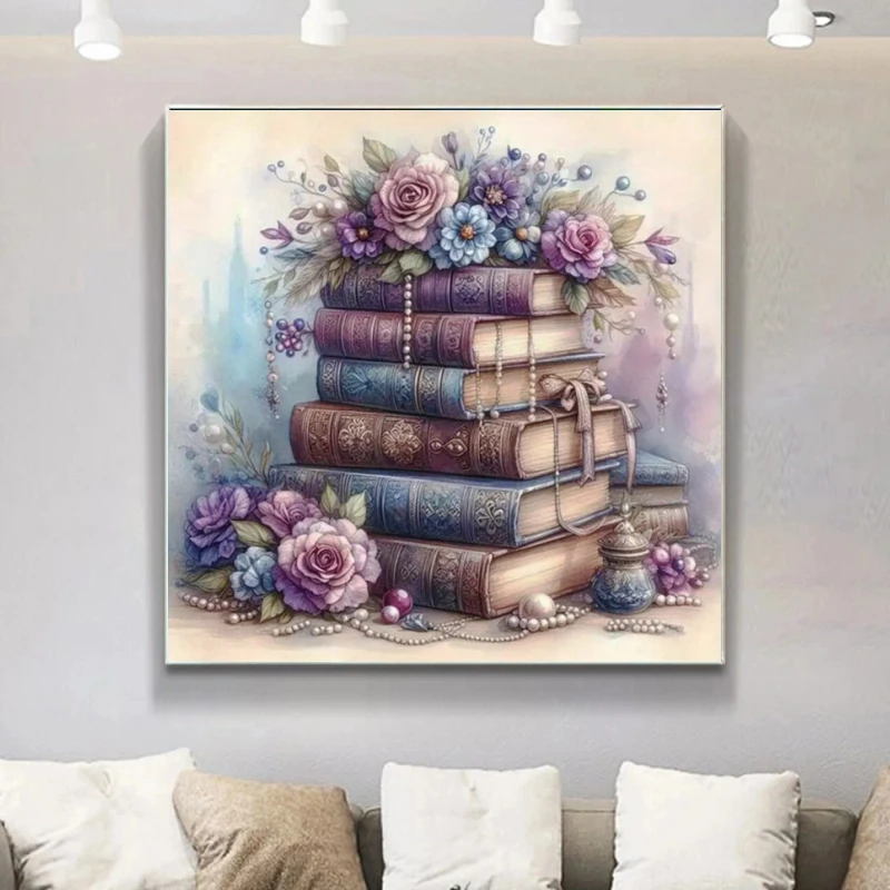 5D-Diamantgemälde, Fantasy-Buch, Kreuzstich, Diamant-Mosaik, Rose, Strasssteine, Stickerei, Blume, mag neu eingetroffen, Dekor für Zuhause