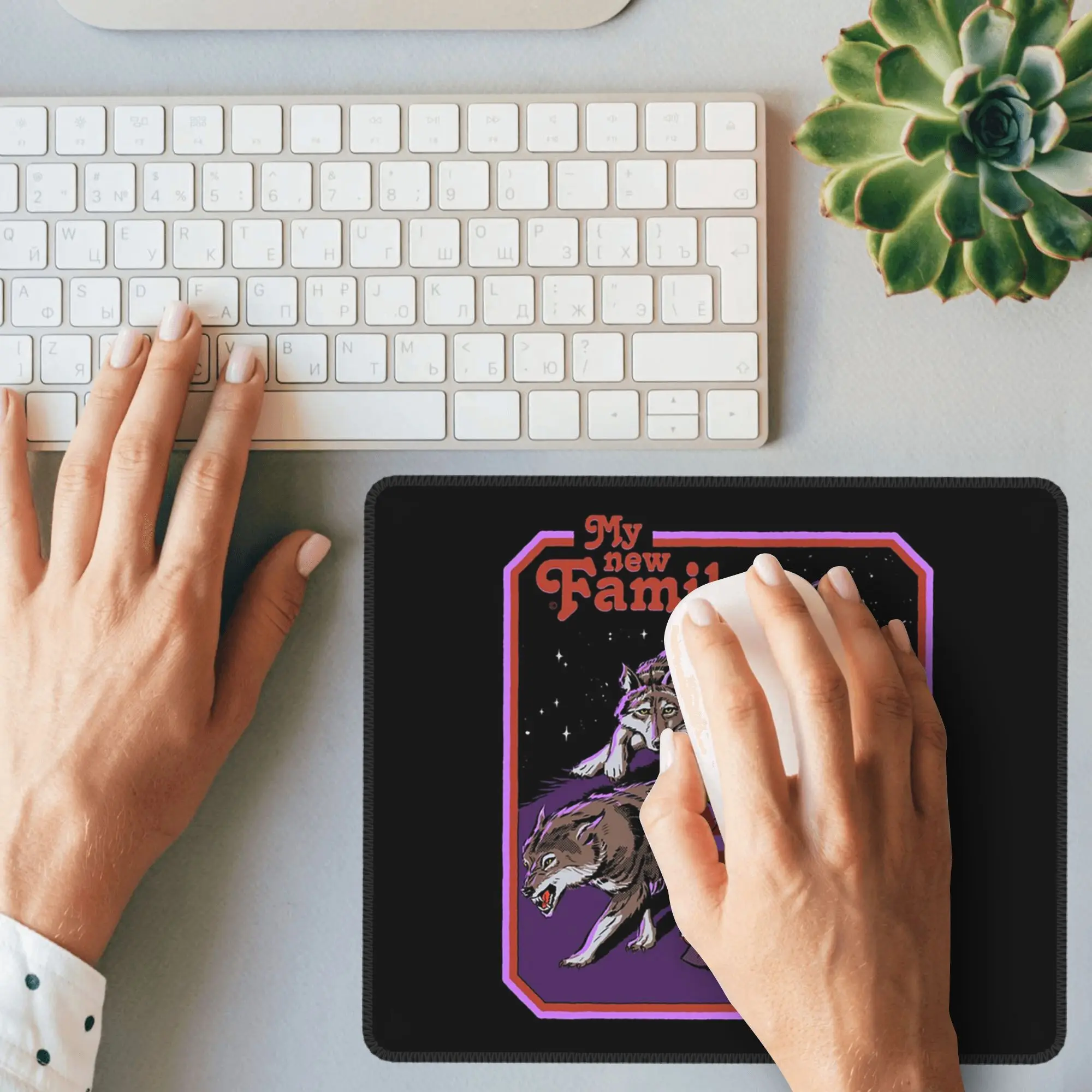 Mi nueva familia alfombrilla de ratón teclado de ordenador alfombrilla de ratón Gaming PC portátil alfombrilla de escritorio accesorios de oficina alfombrillas de mesa