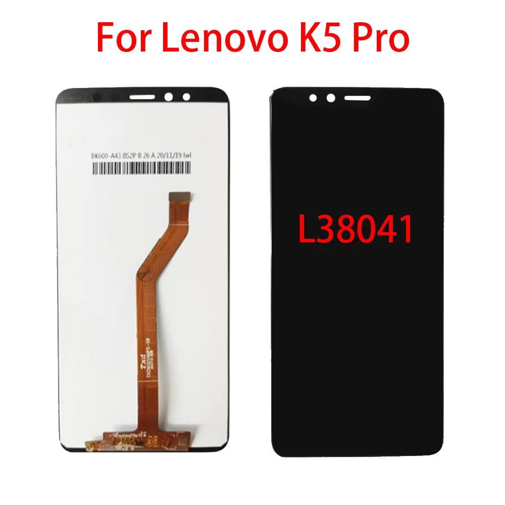 LCD Display For Lenovo K5 Play L38011 / K5 Pro L38041 LCD Display Touch Screen Sensor Digitier Assembly Replacement