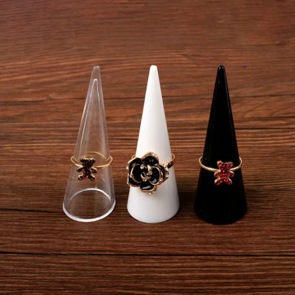 

Подставка для ювелирных украшений, 6 шт., гладкая поверхность, устойчивая к царапинам, акриловая подставка для демонстрации колец, для организации хранения колец дома или в магазине