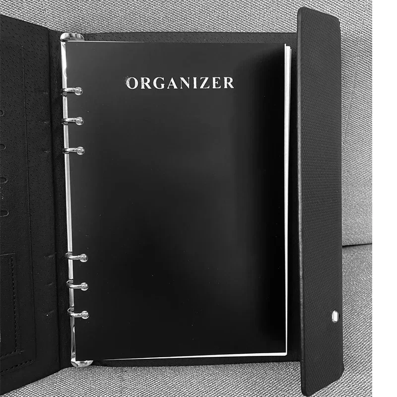 Luxury MB Leather Notebook Loose-leaf A5 A7 Size Business Office Journal Diary Class Lined Note Book