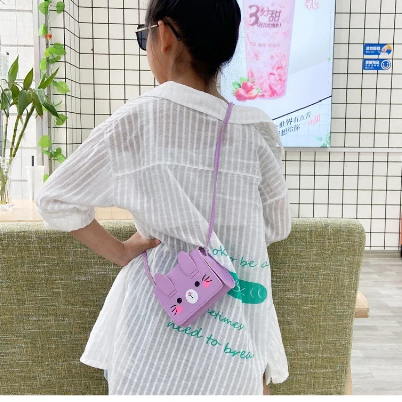 

Children's Accessories Small Little Girl Mini Coin Bags Cartoon Cute Rabbit Shoulder Bag Crossbody Bag Mini Cartoon Baby Purse