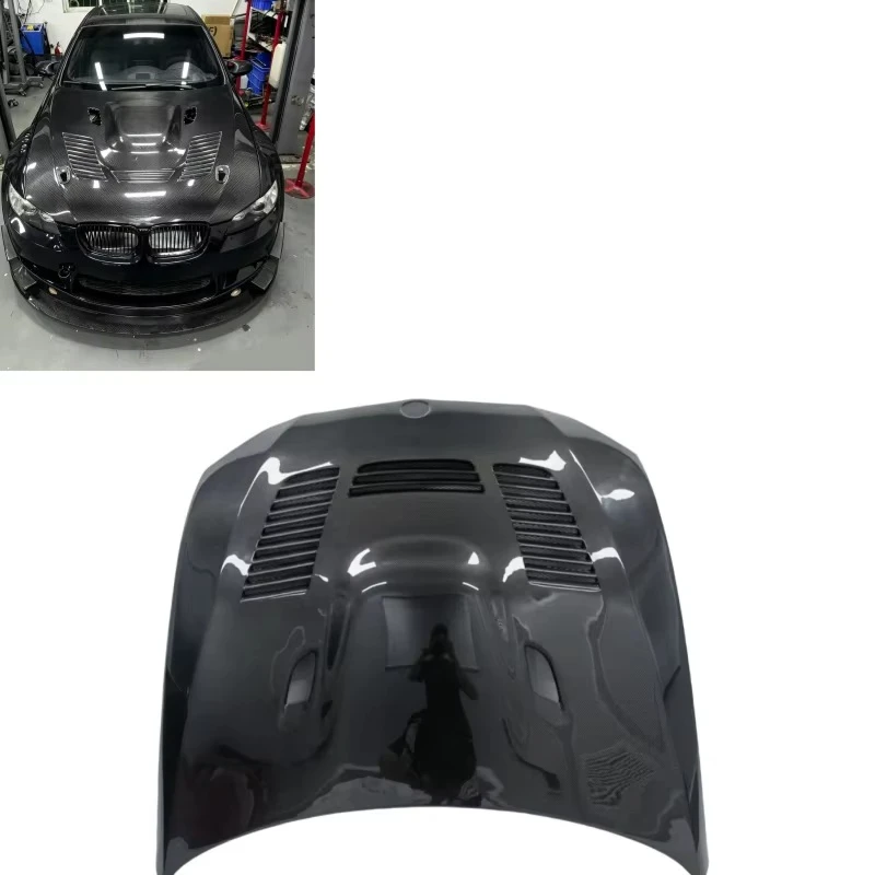 Perfectly Modified Car Body with a Carbon Fiber Hood for BMW M3 E92 Carbon Fiber Engine Hood