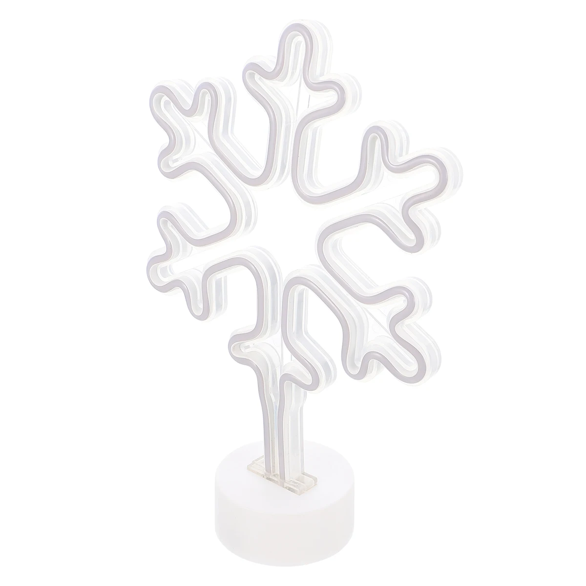 

Night Light LED Snowflake Decorations Neon Lamp Household Lights Bedroom White Holiday