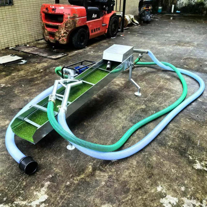 Panning Gold Dredge Boat Washing معدات التعدين للبيع محرك 2.5 بوصة