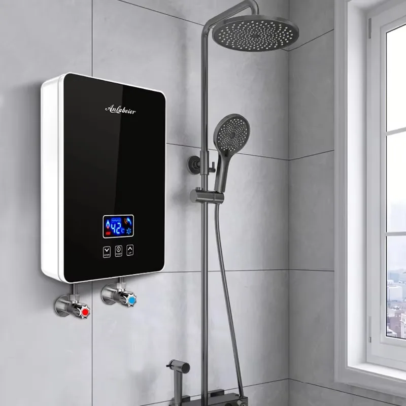 

Whole house household mini tankless automatic electric heating on-demand shower water heater