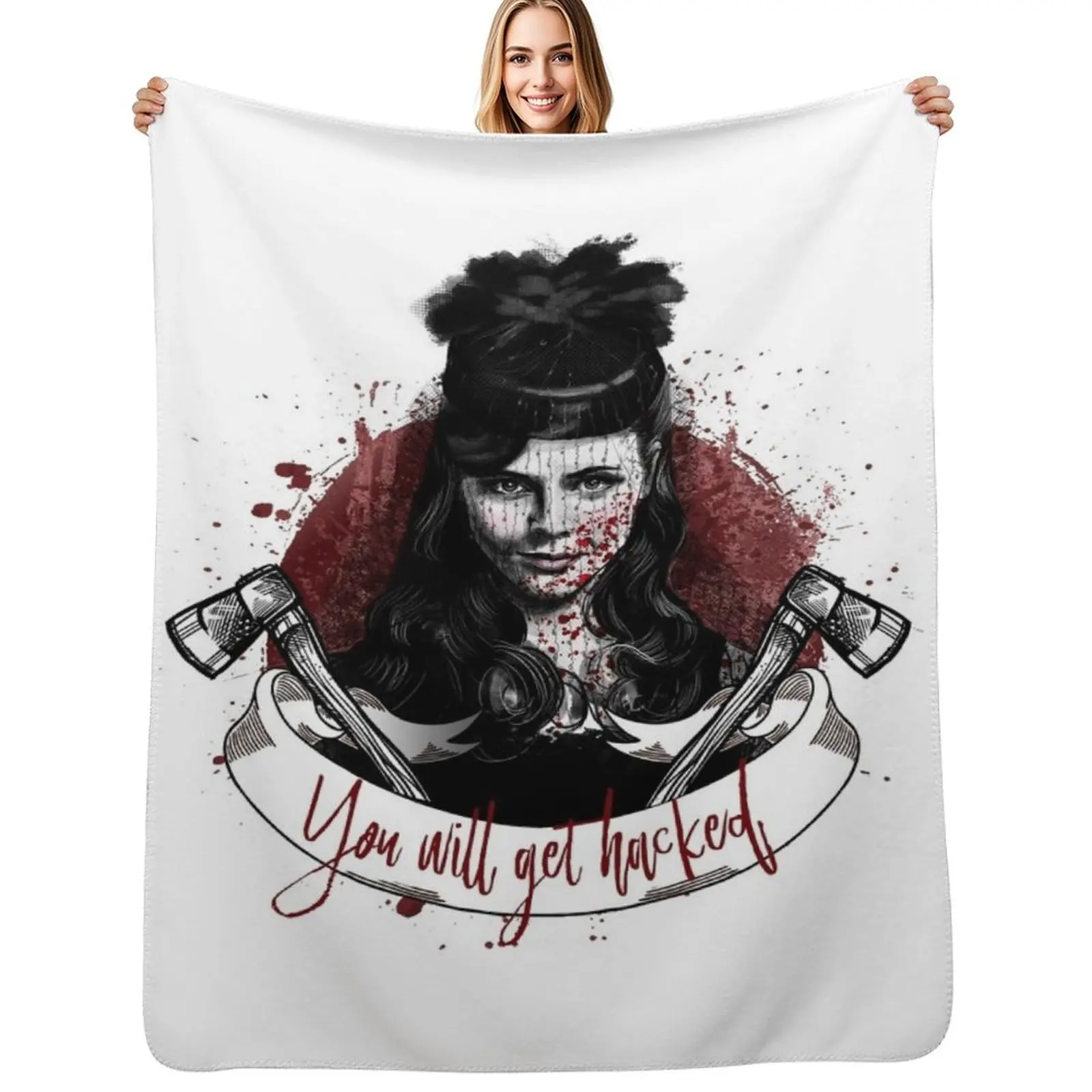 Lizzie Borden Throw Blanket Tourist Decorative Beds Personalized Gift cosplay anime Soft Big Stuffeds Blankets