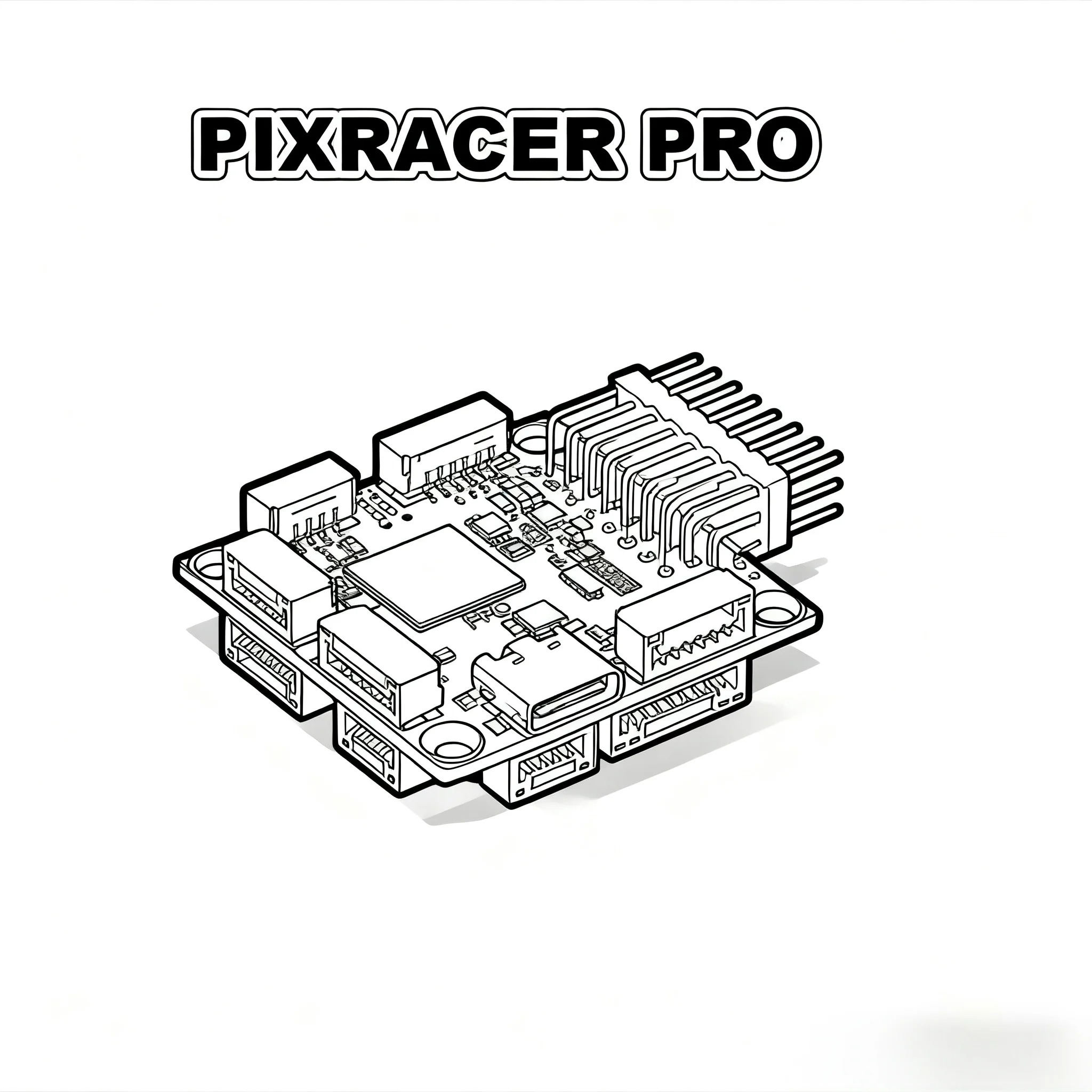 ชุดควบคุมการบิน Angeltoy Pixracer PRO Autopilot Xracer PX4 Pixhawk พร้อม GPS M8N สำหรับโดรนอาร์ดูพาวเวอร์